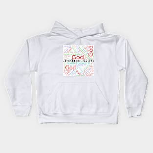 God Loved the World in White Kids Hoodie